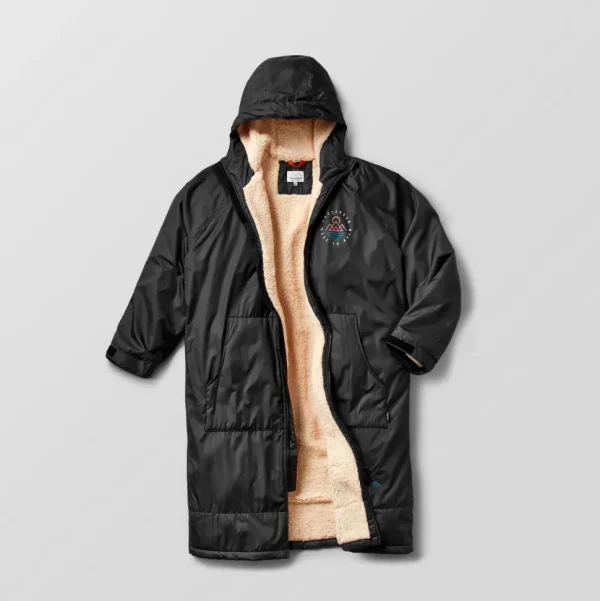 Outlet Floris van Bommel Escapism Recycled Sherpa Lined Changing Robe Black