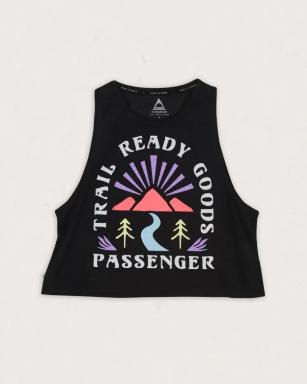 Outlet Passenger Exhale Active Recycled Tank Top Black