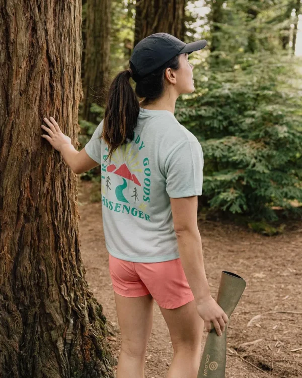 New Passenger Exhale Active Recycled T-Shirt Mint Green