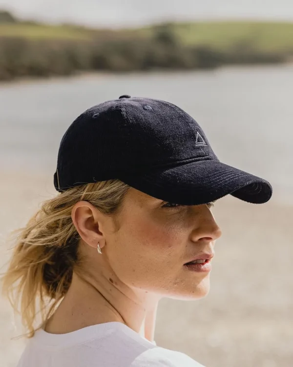 Discount Floris van Bommel Fade Recycled Cord 6 Panel Cap Deep Navy