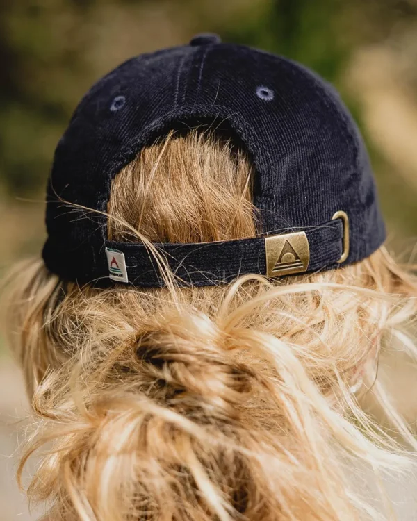 Discount Floris van Bommel Fade Recycled Cord 6 Panel Cap Deep Navy