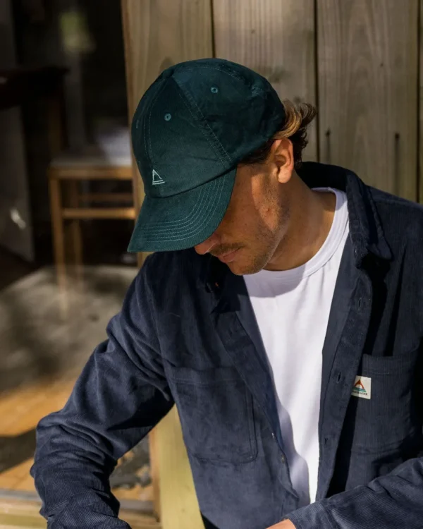 Clearance Floris van Bommel Fade Recycled Cord 6 Panel Cap Deep Ocean