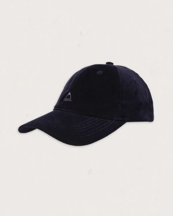 Discount Floris van Bommel Fade Recycled Cord 6 Panel Cap Deep Navy