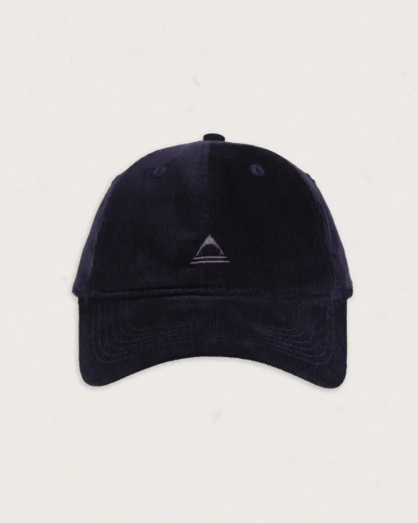 Discount Floris van Bommel Fade Recycled Cord 6 Panel Cap Deep Navy