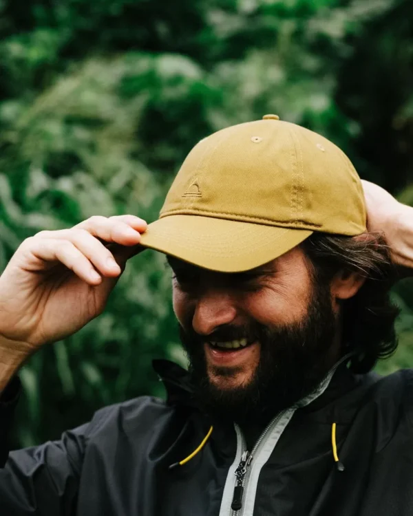 Store Passenger Fade Recycled Cotton Low Profile 6 Panel Cap Mustard Gold