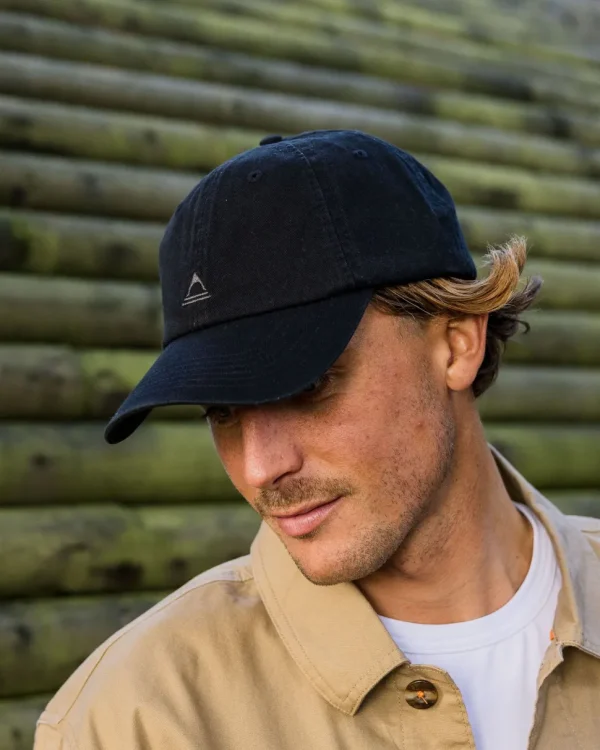 Cheap Floris van Bommel Fade Recycled Cotton Low Profile 6 Panel Cap Faded Black