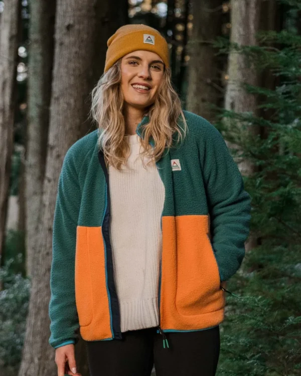 Store Passenger Fairbanks 2.0 Full Zip Recycled Sherpa Fleece Apricot