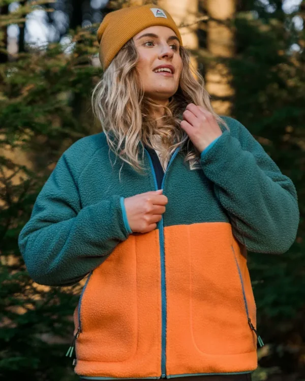 Store Passenger Fairbanks 2.0 Full Zip Recycled Sherpa Fleece Apricot