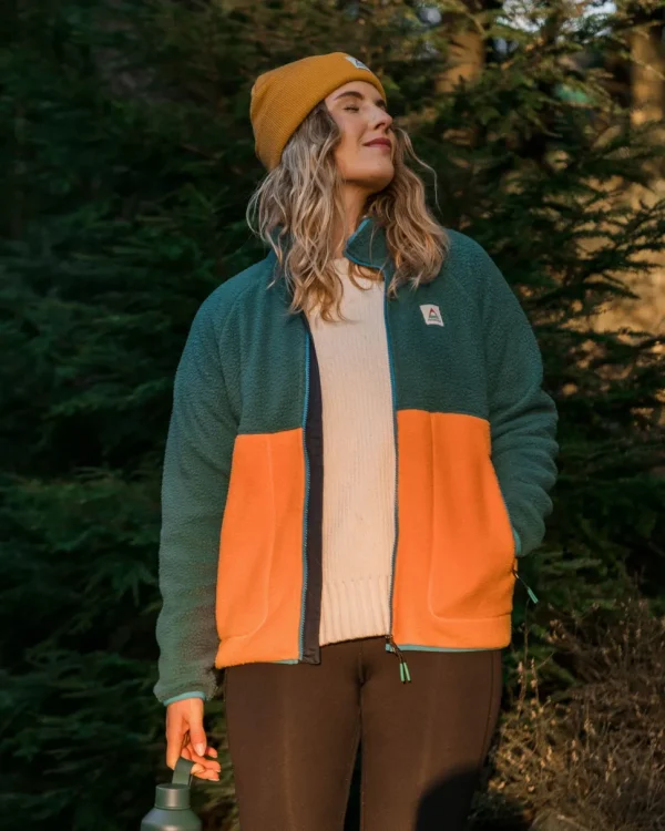 Store Passenger Fairbanks 2.0 Full Zip Recycled Sherpa Fleece Apricot