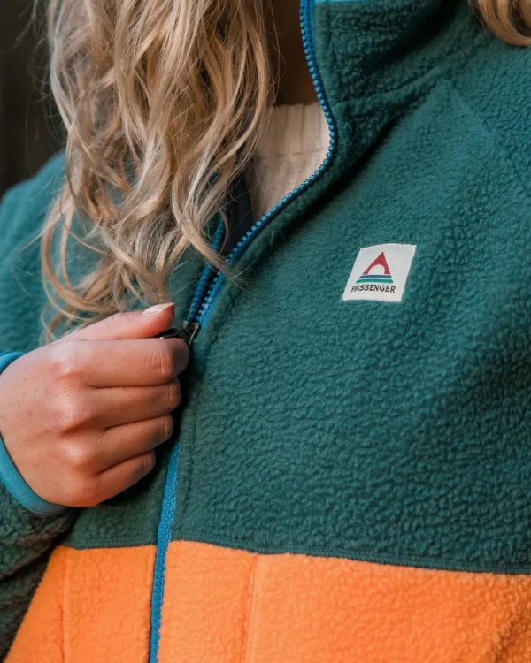 Store Passenger Fairbanks 2.0 Full Zip Recycled Sherpa Fleece Apricot