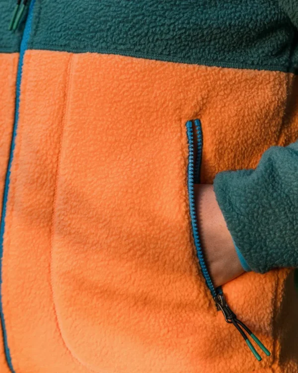Store Passenger Fairbanks 2.0 Full Zip Recycled Sherpa Fleece Apricot