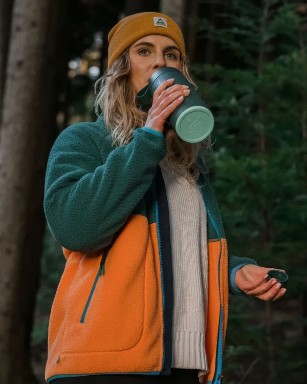 Store Passenger Fairbanks 2.0 Full Zip Recycled Sherpa Fleece Apricot