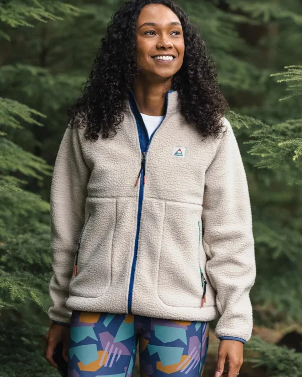 Clearance Passenger Fairbanks 2.0 Full Zip Recycled Sherpa Fleece Oatmeal