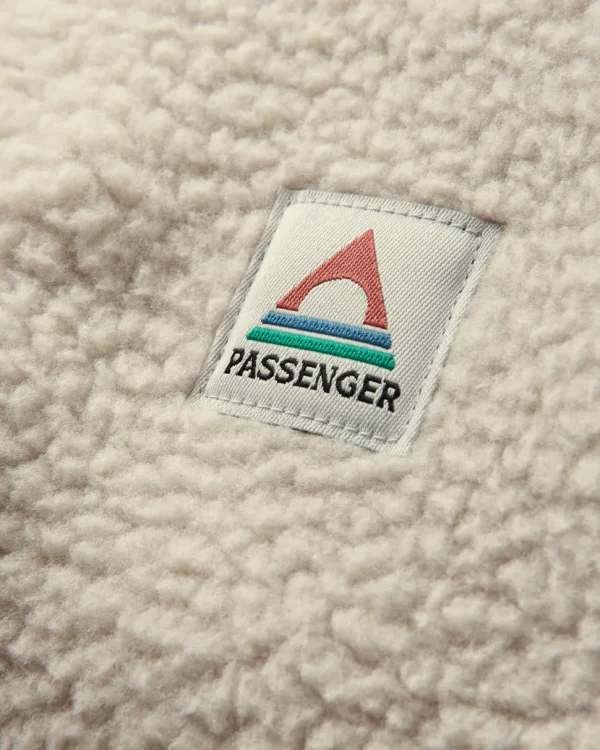 Clearance Passenger Fairbanks 2.0 Full Zip Recycled Sherpa Fleece Oatmeal