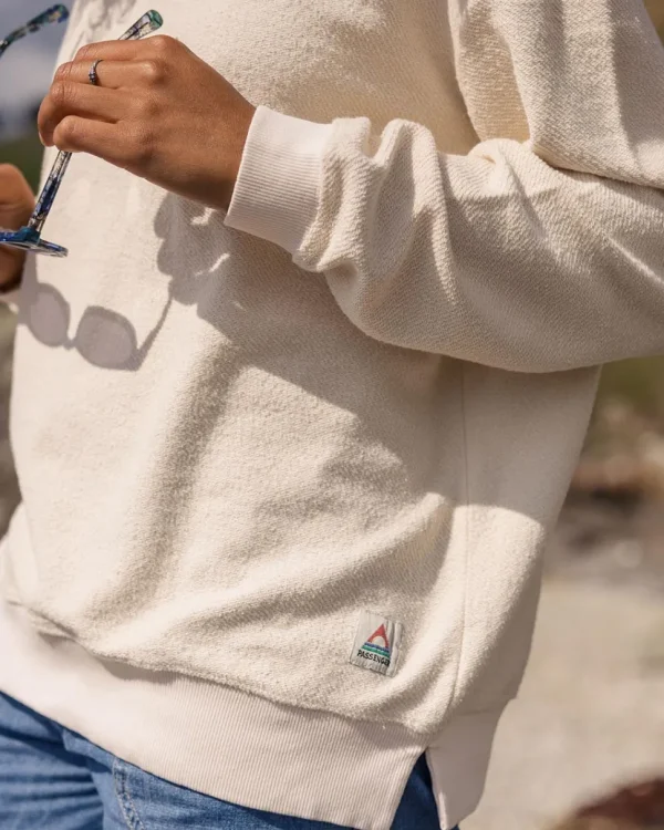 Hot Passenger Fauna Organic Cotton Textured Sweatshirt Birch