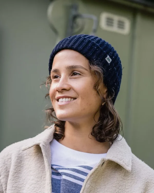 Best Floris van Bommel Fisherman 2.0 Recycled Cotton Beanie Deep Navy