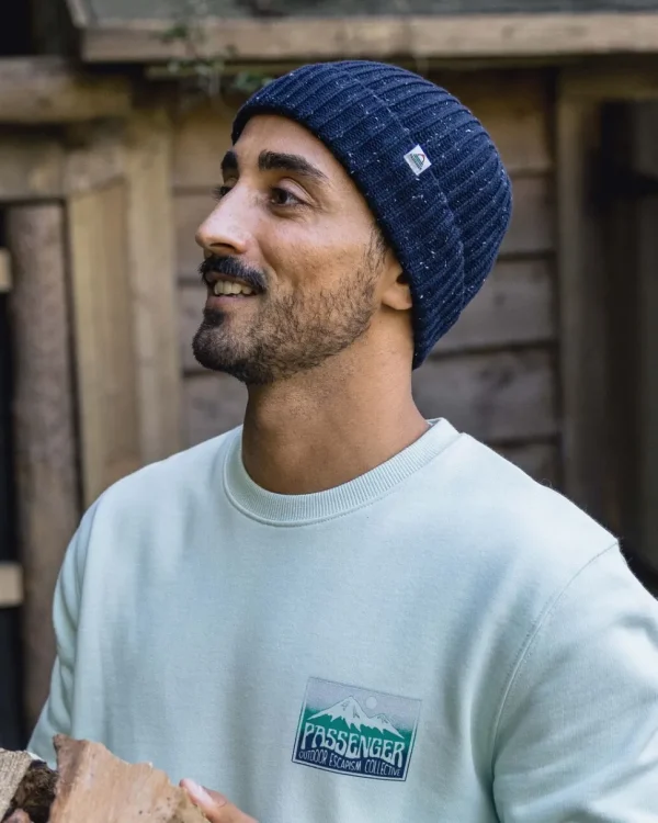 Best Floris van Bommel Fisherman 2.0 Recycled Cotton Beanie Deep Navy