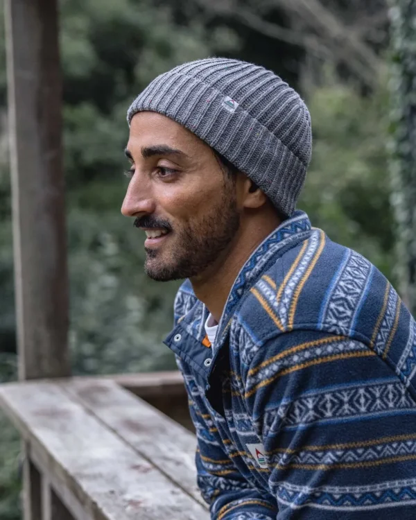 Sale Passenger Fisherman 2.0 Recycled Cotton Beanie Grey Marl