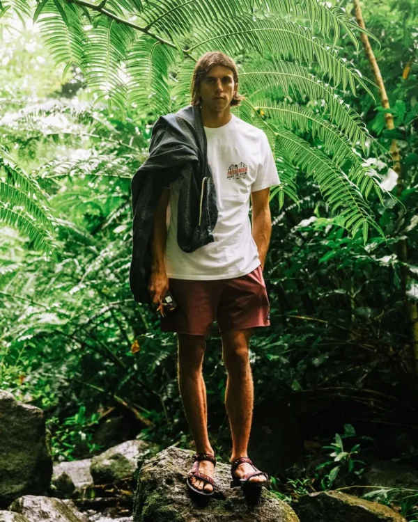 Sale Passenger Fjord Recycled Cotton T-Shirt White