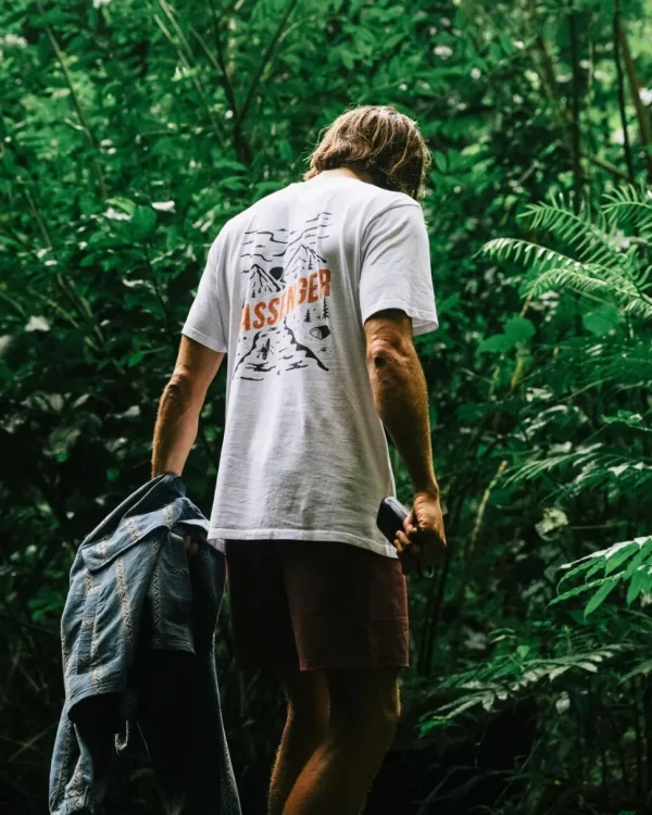 Sale Passenger Fjord Recycled Cotton T-Shirt White