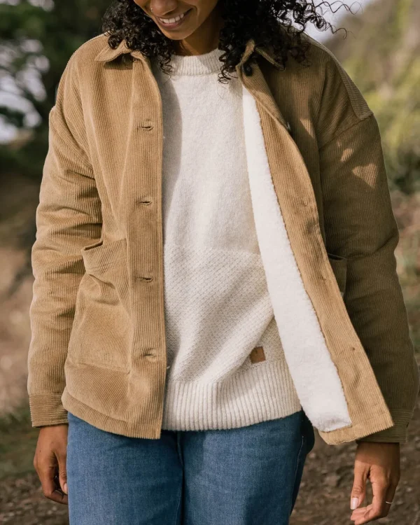 Store Passenger Flint Recycled Corduroy Overshirt Biscuit