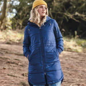 Best Sale Passenger Flora Long Recycled Insulated Jacket Rich Navy