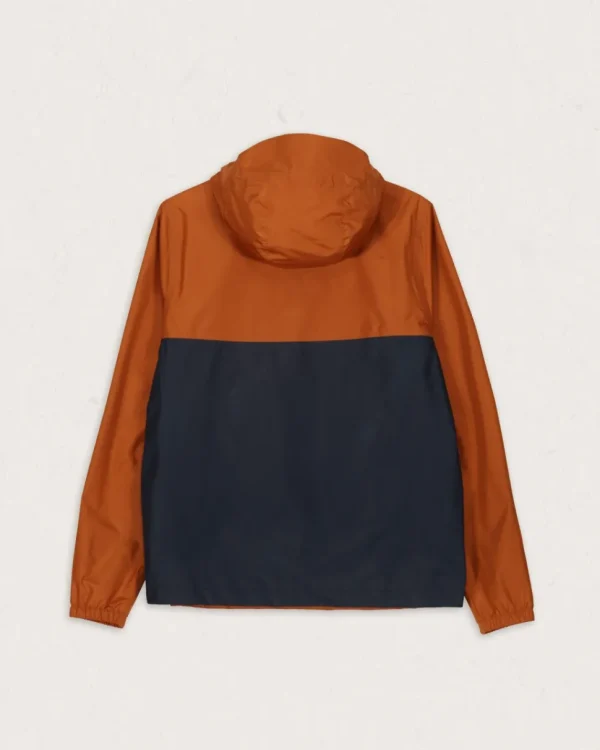 New Passenger Flow 1/2 Zip Recycled Water Resistant Jacket Glazed Ginger/Deep Navy