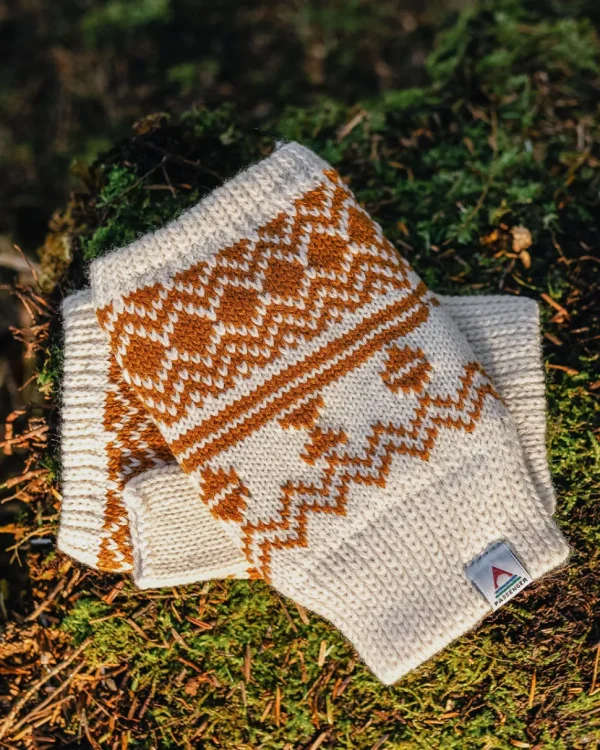 Flash Sale Passenger Flurry Recycled Fleece Lined Fingerless Mittens Glazed Ginger