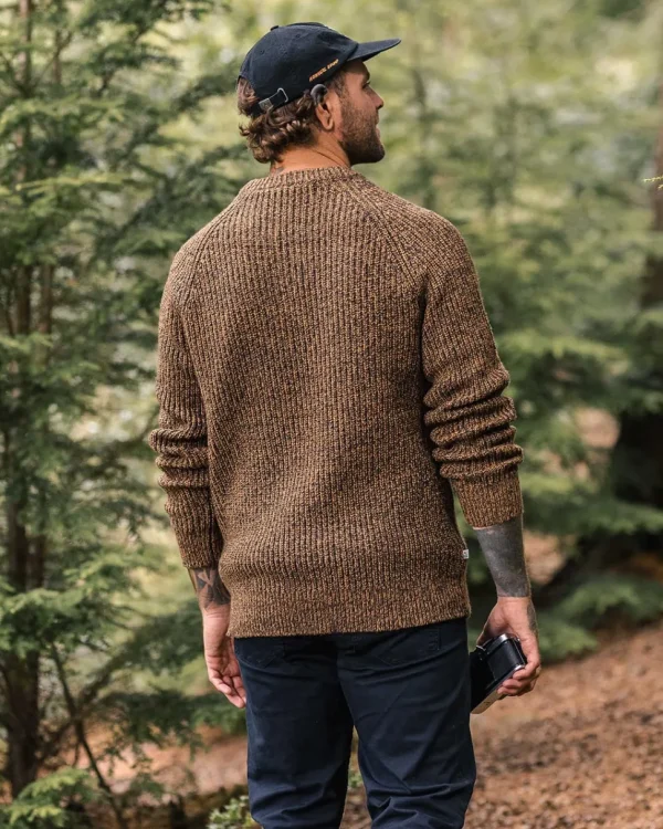 Store Passenger Fog Recycled Knitted Jumper Dusty Ochre