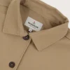 Outlet Passenger Forrest Organic Cotton Oversized Twill Overshirt Biscuit