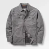 Store Passenger Freestyle Sherpa-Lined Overshirt Grey Marl