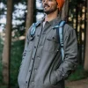 Store Passenger Freestyle Sherpa-Lined Overshirt Grey Marl