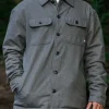 Store Passenger Freestyle Sherpa-Lined Overshirt Grey Marl