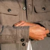 Store Passenger Freestyle Sherpa-Lined Overshirt Grey Marl