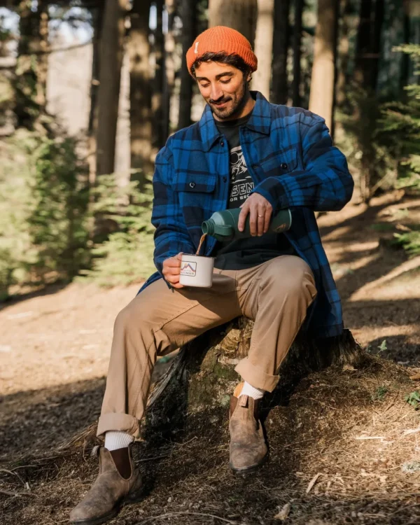 Flash Sale Passenger Freestyle Sherpa-Lined Overshirt True Blue