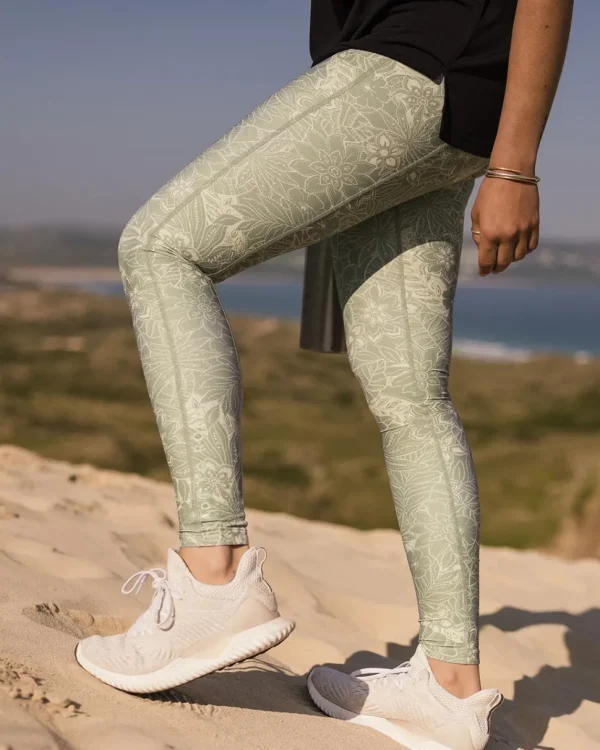 Cheap Passenger Fresh Air Recycled Leggings Pistachio Floral