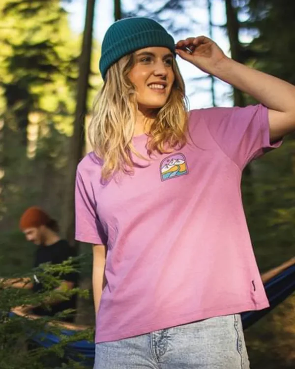 Hot Passenger Friday Collective Recycled Cotton T-Shirt Orchid