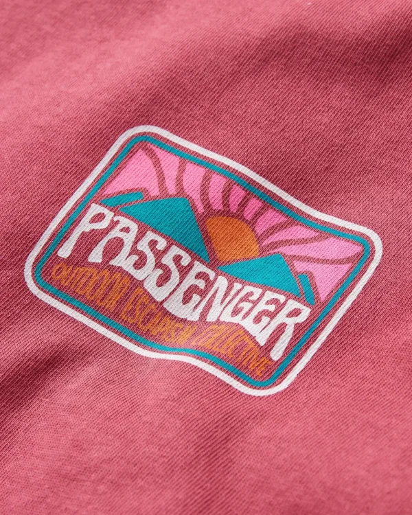 Shop Passenger Golden Hour Recycled Cotton Oversized T-Shirt Earth Red