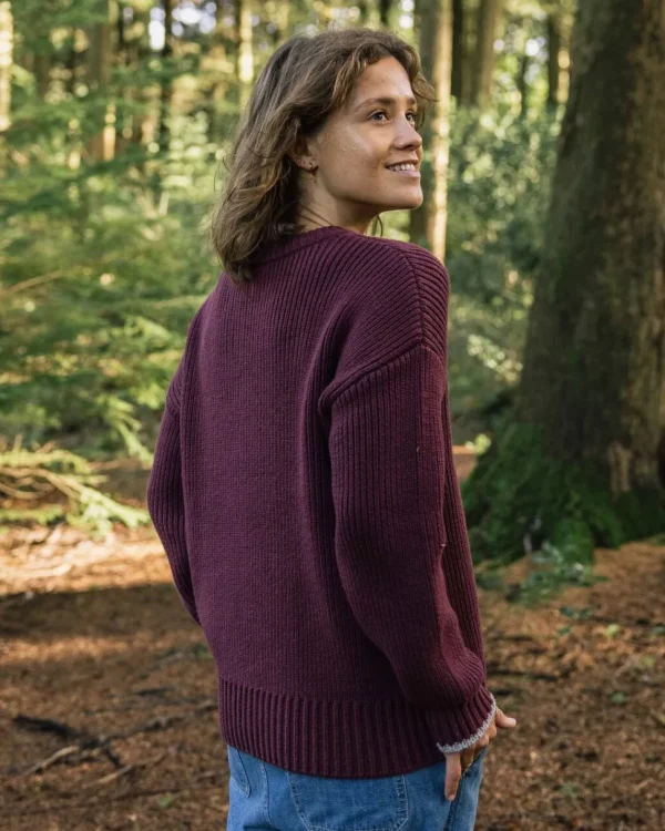 Outlet Passenger Gondwana Classic Knitted Jumper Wine