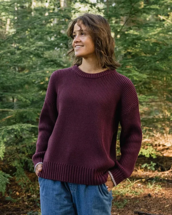 Outlet Passenger Gondwana Classic Knitted Jumper Wine