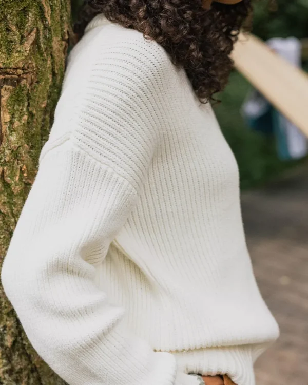 Flash Sale Passenger Gondwana Classic Knitted Jumper Off White