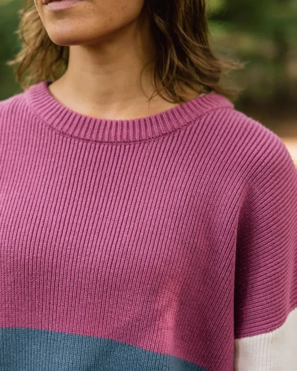 Store Passenger Gondwana Organic Oversized Knitted Jumper Washed Blue