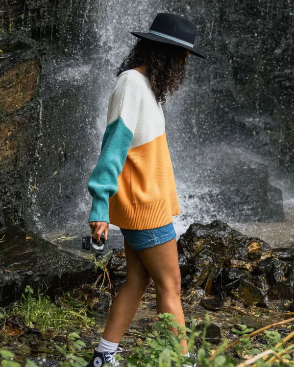 Online Passenger Gondwana Organic Oversized Knitted Jumper Apricot