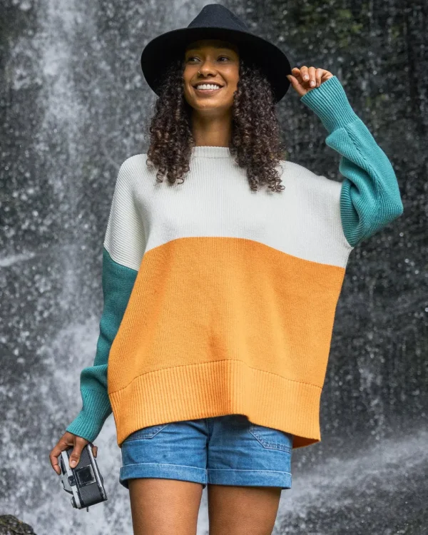 Online Passenger Gondwana Organic Oversized Knitted Jumper Apricot