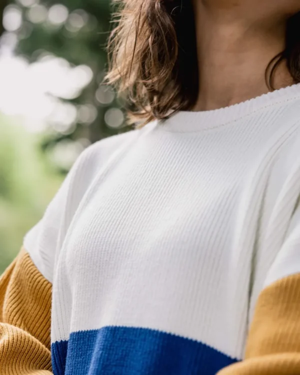 New Passenger Gondwana Organic Oversized Knitted Jumper True Blue