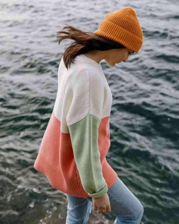 Sale Passenger Gondwana Organic Oversized Knitted Jumper Shell Pink