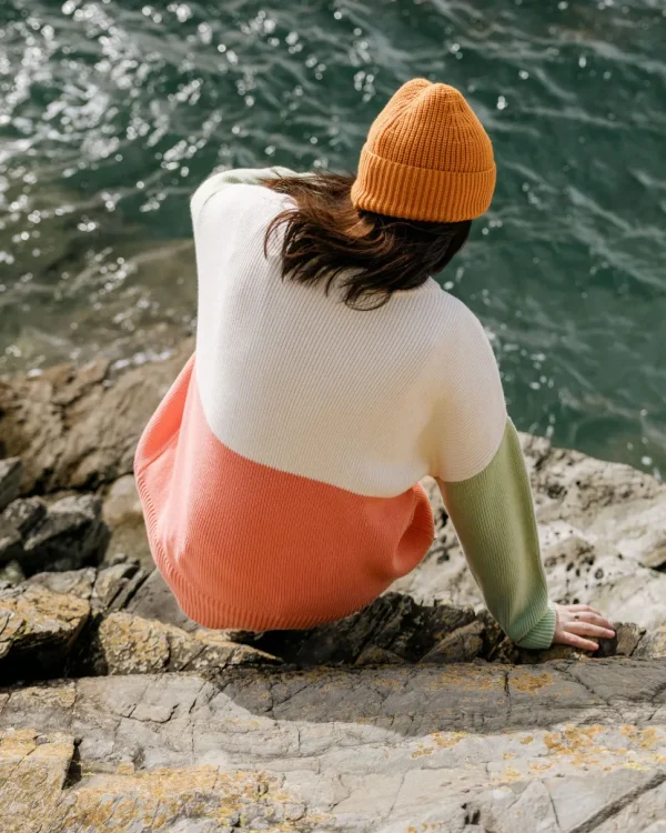 Sale Passenger Gondwana Organic Oversized Knitted Jumper Shell Pink