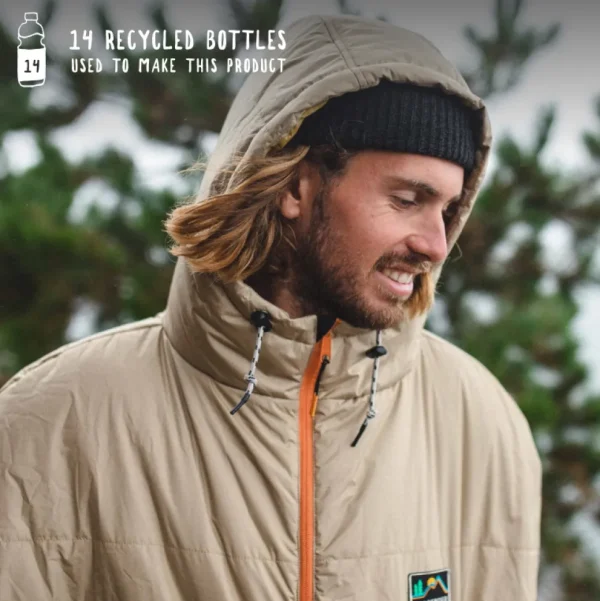 Online Floris van Bommel Good Times Recycled Sleep Sack Chinchilla Brown/ Sunrise Orange