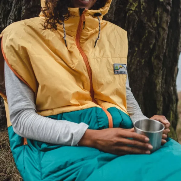 Sale Passenger Good Times Recycled Sleep Sack Ochre Yellow/ Storm Green
