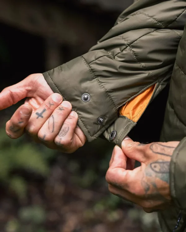 Shop Passenger Grain Recycled Insulated Overshirt Khaki